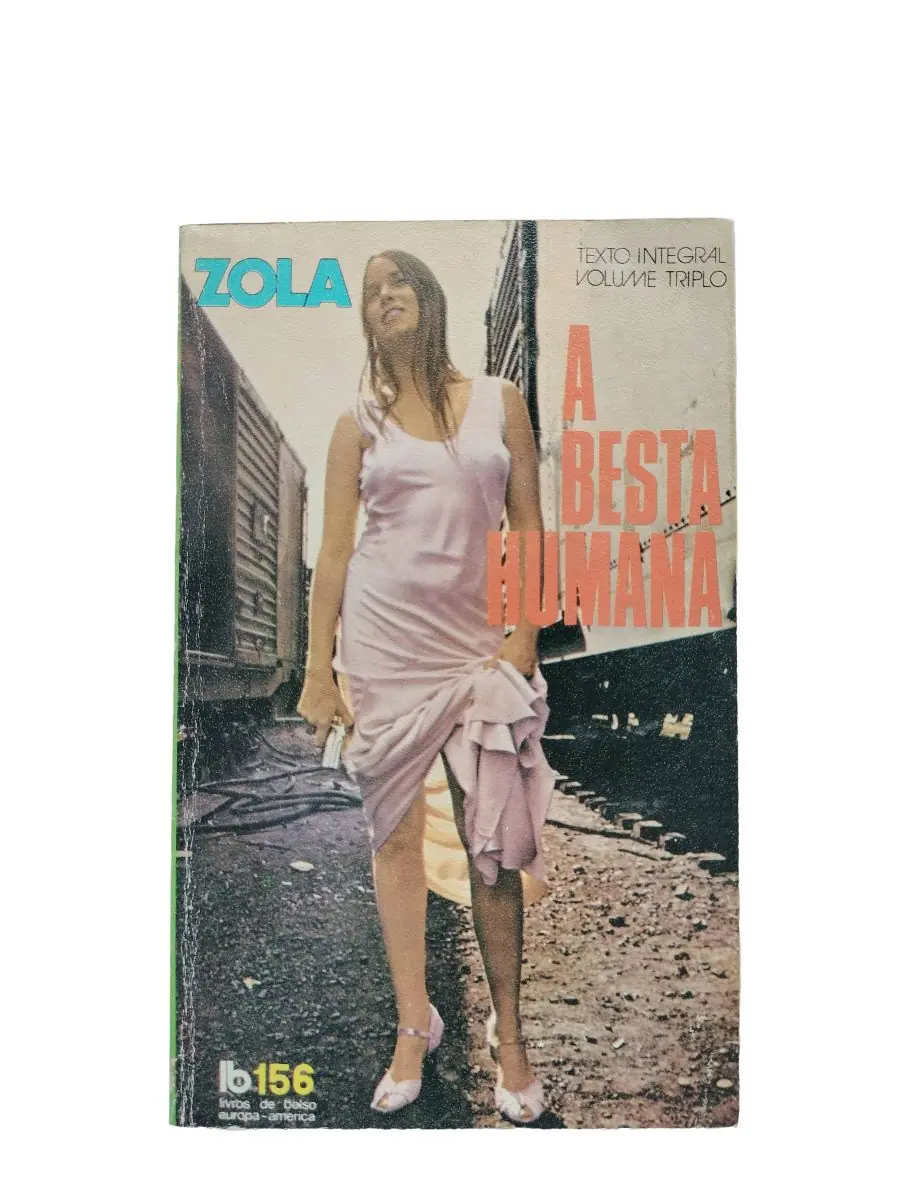 a besta humana emile zola capa Capa do livro A Besta Humana de Émile Zola.