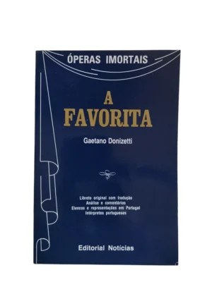 Capa do livro A Favorita de Gaetano Donizetti.