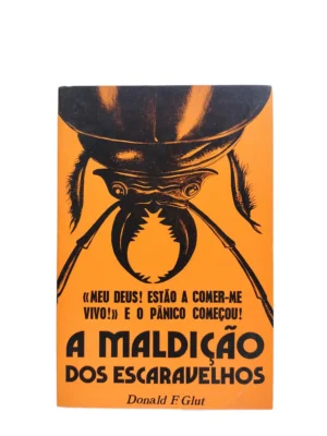 Capa do livro A Maldição dos Escaravelhos de Donald F. Glut.