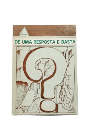Capa do livro Dê Uma Resposta e Basta, de João Filipe Gonçalves.