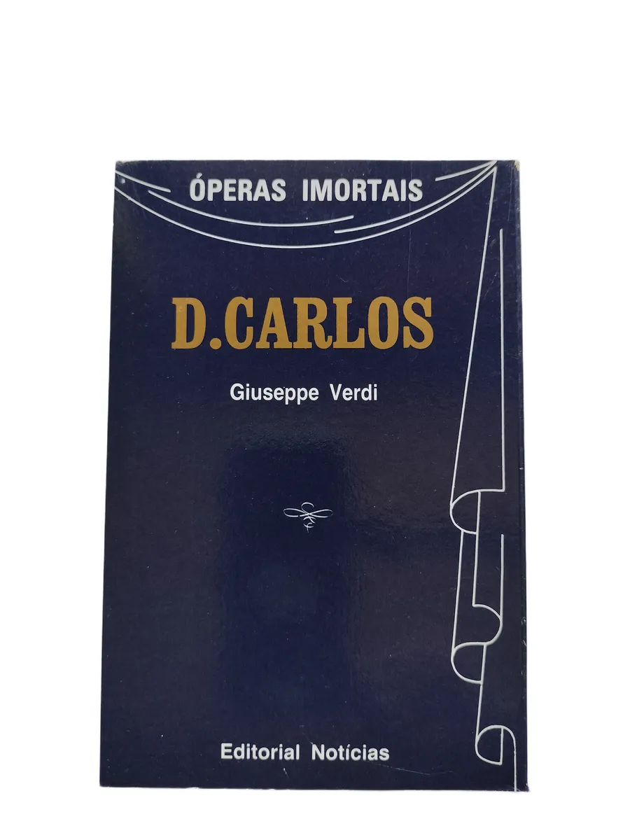 dom carlos giuseppe verdi contracapa Contracapa do livro Dom Carlos de Giuseppe Verdi.