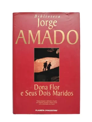 Capa frontal do livro Dona Flor e Seus Dois Maridos, do autor Jorge Amado.