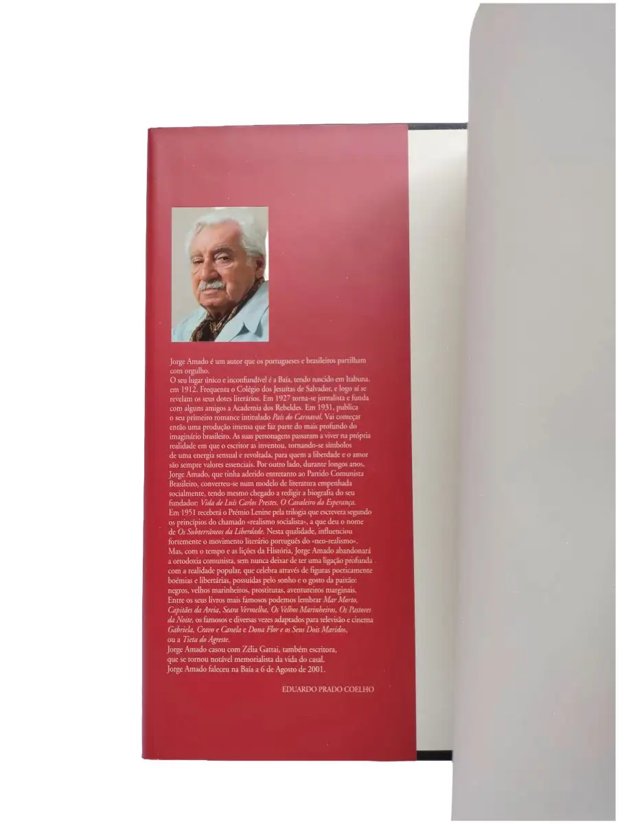 dona flor e seus dois maridos jorge amado orelha Pormenor da orelha do livro Dona Flor e Seus Dois Maridos, com texto de apresentação.