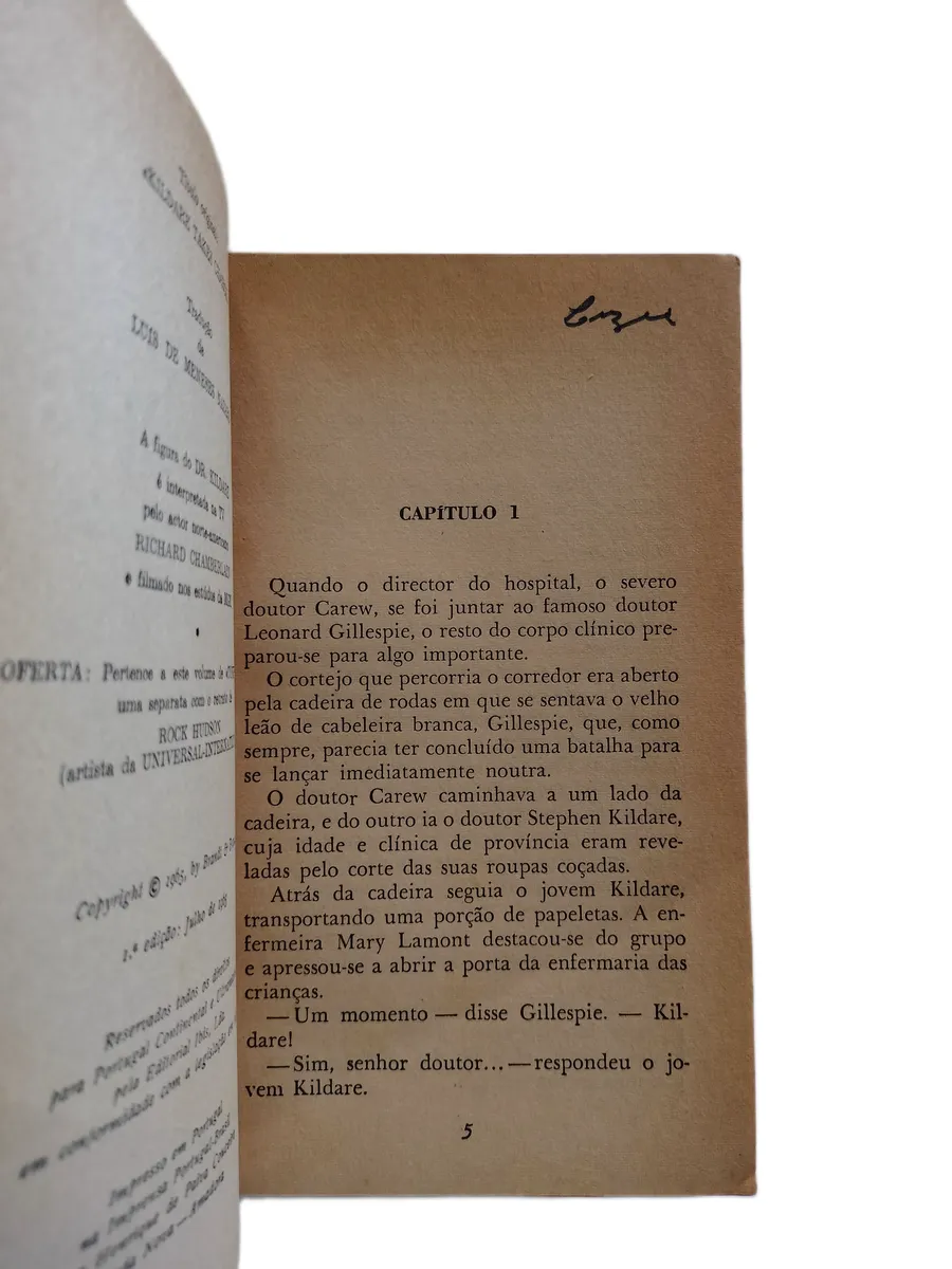 dr kildare principio de uma vida max brand assinatura de posse Assinatura de posse no livro Dr Kildare, Princípio de uma Vida, de Max Brand.