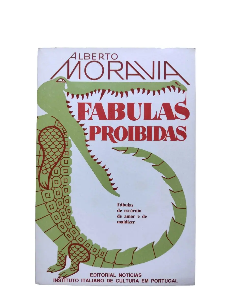 fabulas proibidas alberto moravia capa Capa do livro Fábulas Proibidas de Alberto Moravia.