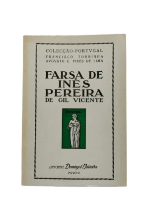 Capa do livro Farsa de Inês Pereira, de Gil Vicente.
