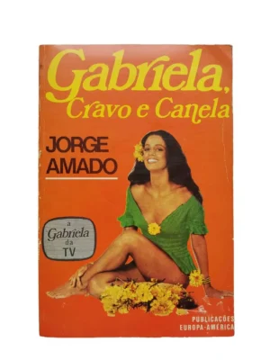 Capa frontal do livro Gabriela, Cravo e Canela, de Jorge Amado.