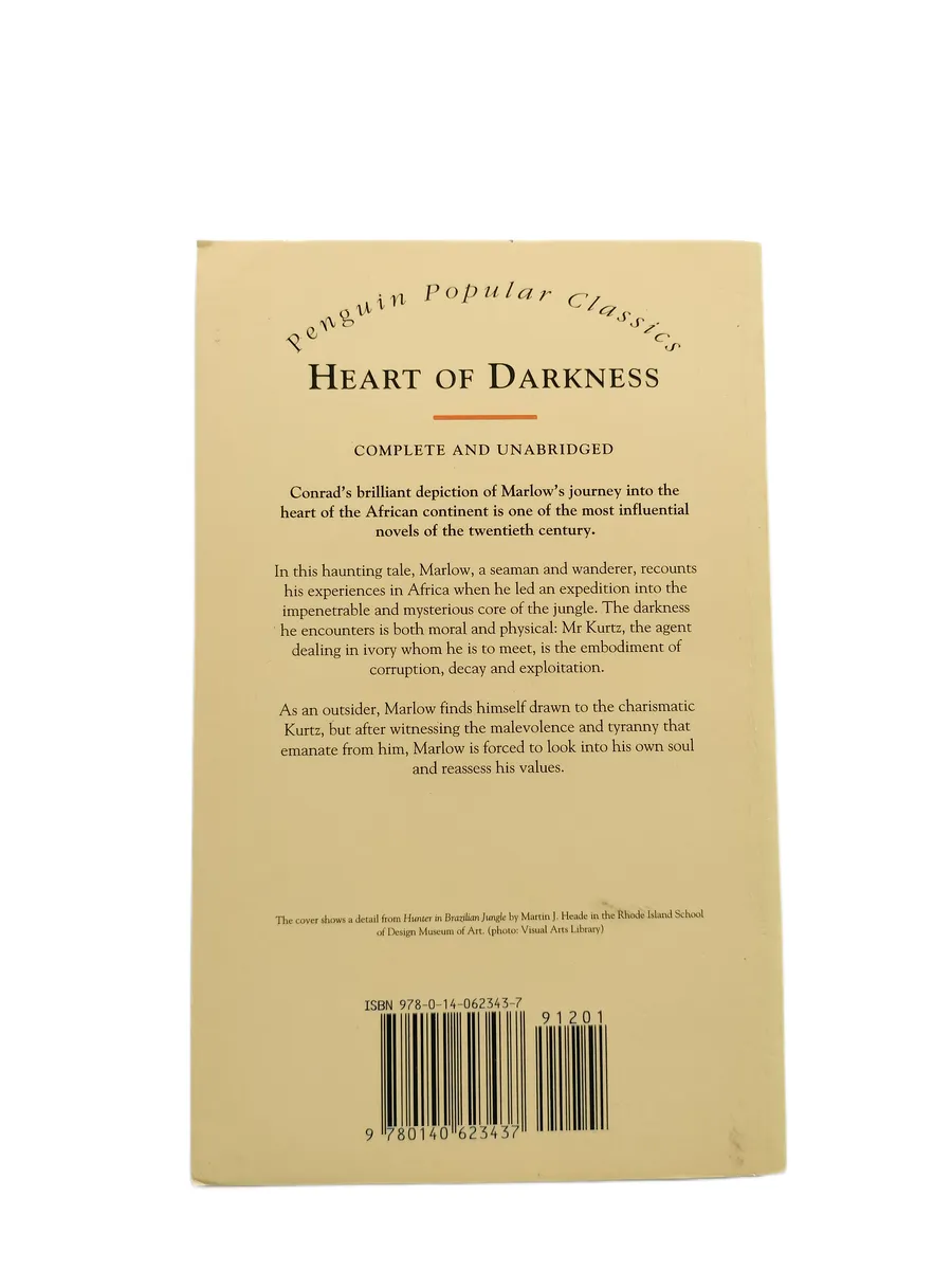 heart of darkness joseph conrad contracapa Contracapa do livro Heart of Darkness, de Joseph Conrad.