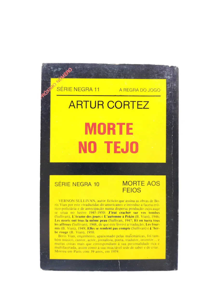 morte aos feios vernon sullivan contracapa Contracapa do livro Morte aos Feios de Vernon Sullivan.