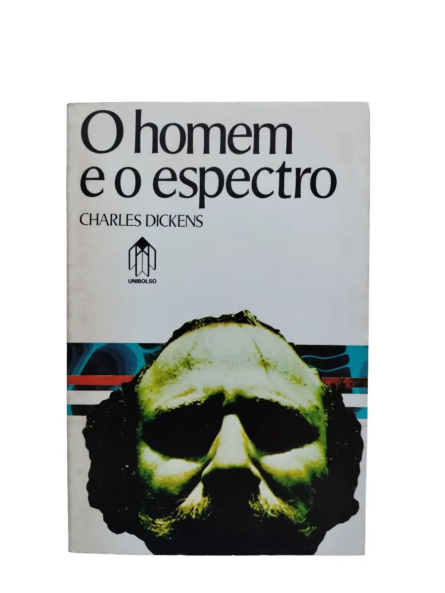 o homem e o espectro charles dickens capa Capa do livro O Homem e o Espectro de Charles Dickens.
