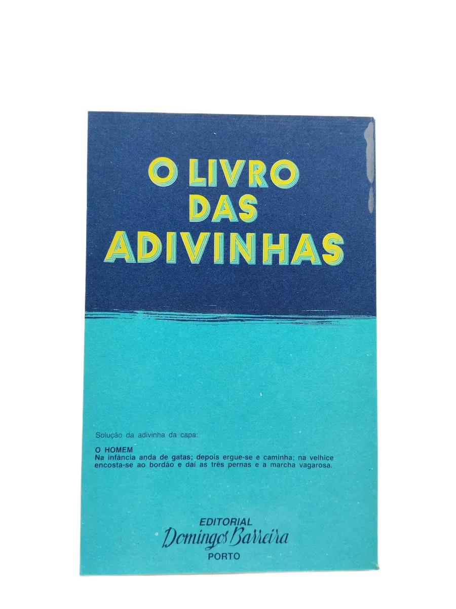 o livro das adivinhas augusto cesar pires de lima contracapa Contracapa do livro O Livro das Adivinhas, de Augusto César Pires de Lima.