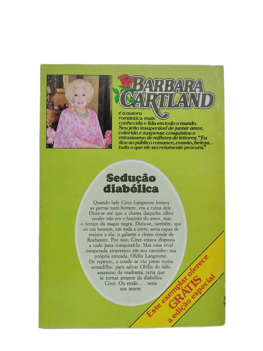 seducao diabolica barbara cartland contracapa Contracapa do livro Sedução Diabólica de Barbara Cartland.