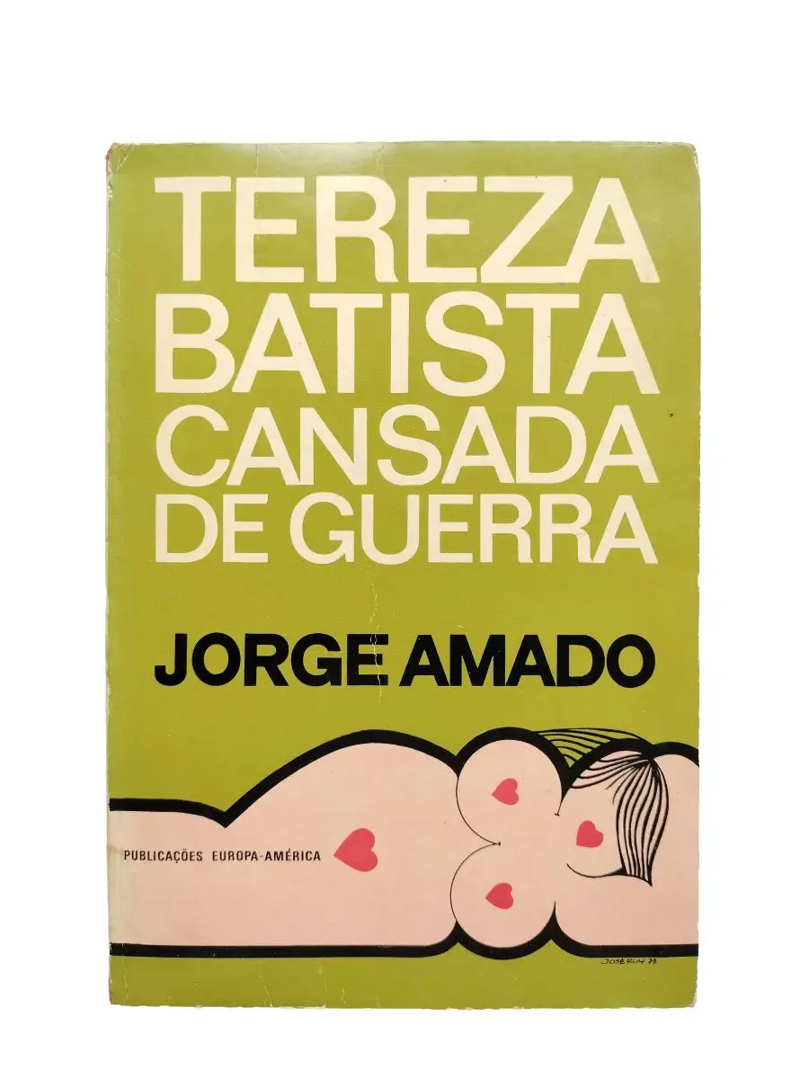 tereza batista cansada de guerra jorge amado capa Capa frontal do livro Tereza Batista Cansada de Guerra, de Jorge Amado.