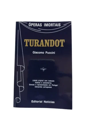 Capa do livro Turandot de Giacomo Puccini.