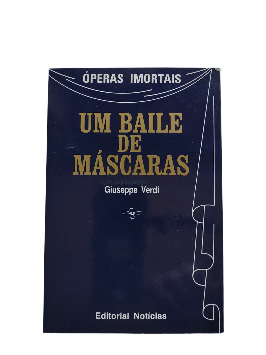 um baile de mascaras giuseppe verdi contracapa Contracapa do livro Um Baile de Máscaras de Giuseppe Verdi.