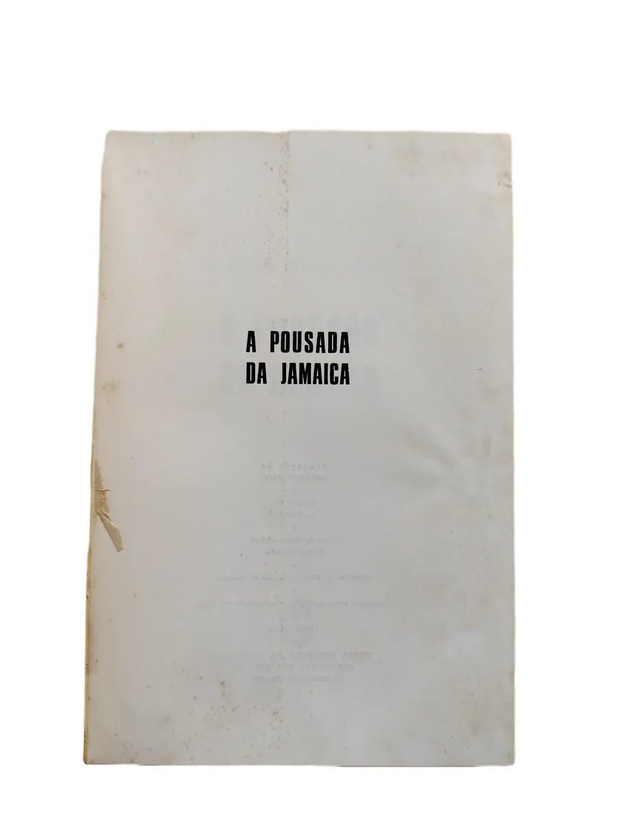 a pousada da jamaica daphne du maurier folha de guarda Folha de guarda do livro A Pousada da Jamaica de Daphne du Maurier, apresentando sinais de oxidação