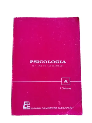 Capa do livro Psicologia 10.º ano Editorial do Ministério da Educação.