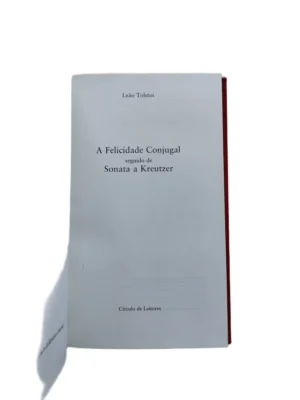 a felicidade conjugal leao tolstoi folha de rosto Folha de rosto do livro A Felicidade Conjugal de Leão Tolstoi.