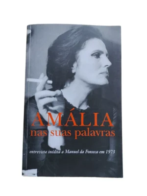Capa do livro Amália nas Suas Palavras de Amália Rodrigues e Manuel da Fonseca.