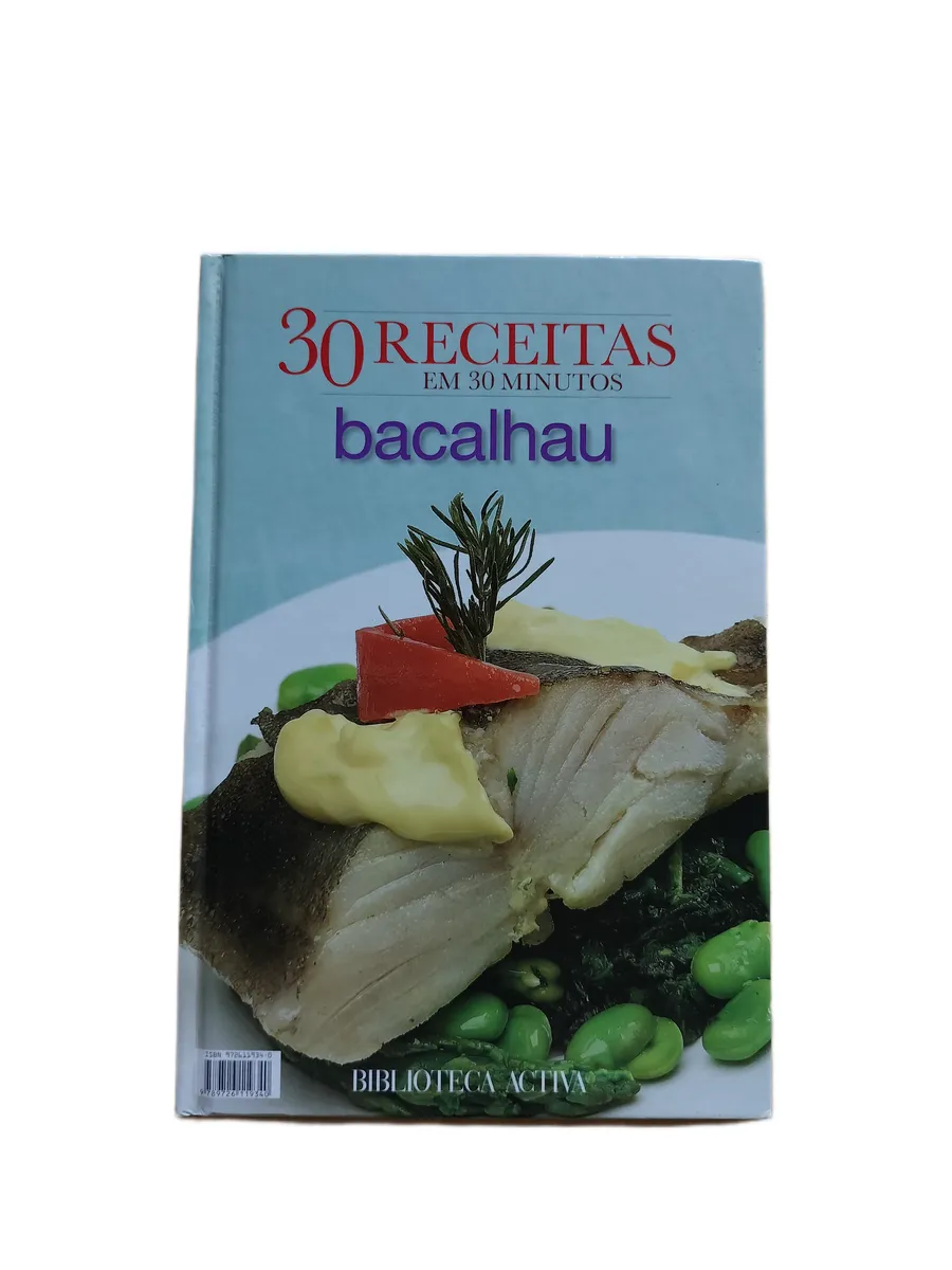bacalhau 30 receitas em 30 minutos capa Capa do livro Bacalhau – 30 Receitas em 30 Minutos.