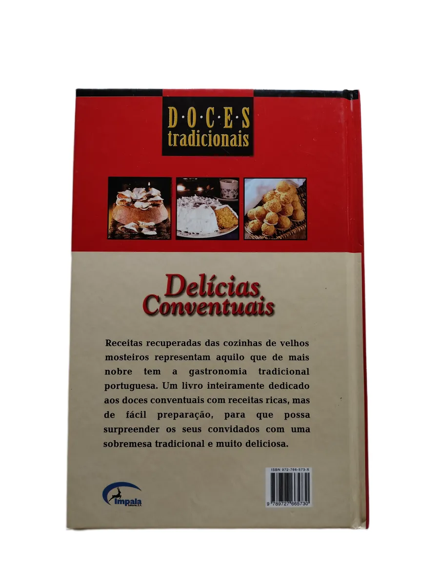 delicias conventuais doces tradicionais contracapa Contracapa do livro Delícias Conventuais de Doces Tradicionais.