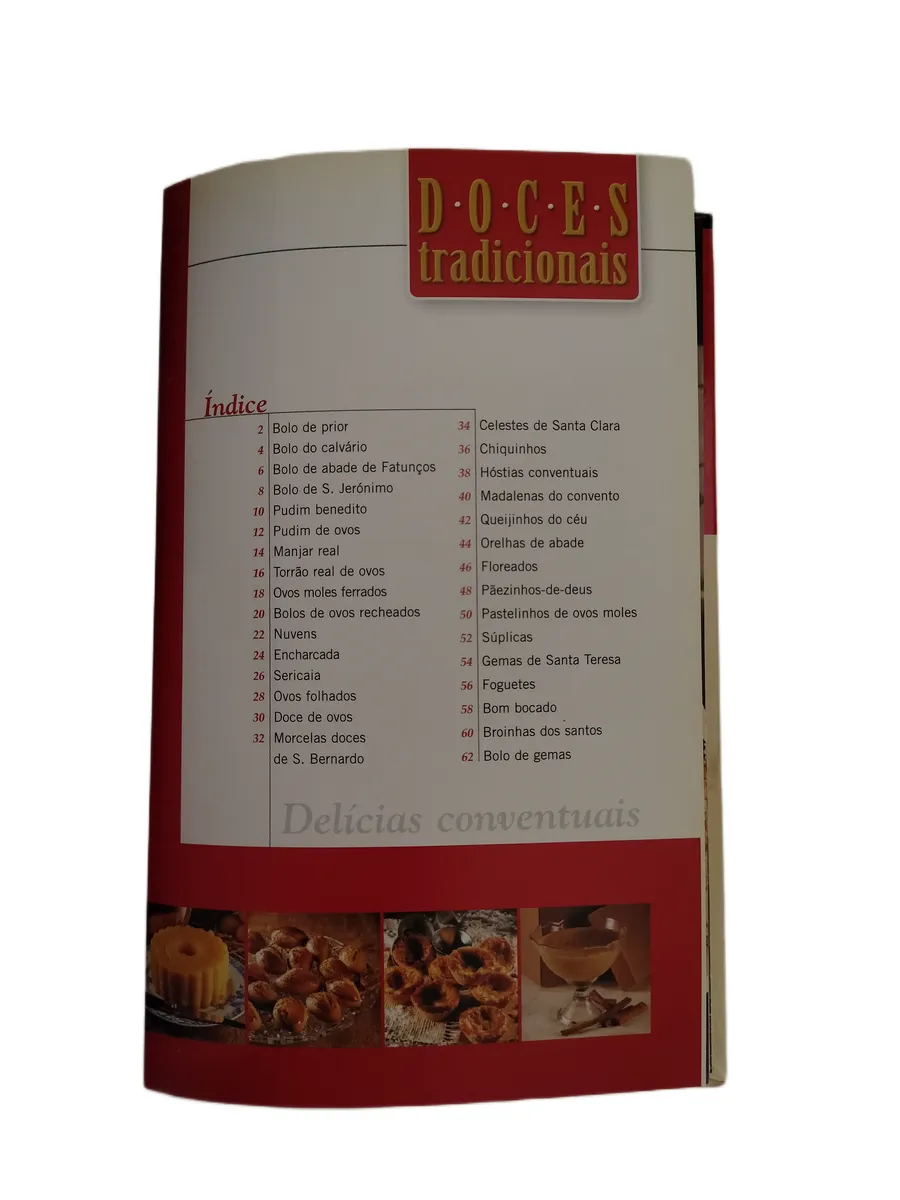delicias conventuais doces tradicionais indice Índice do livro Delícias Conventuais de Doces Tradicionais.