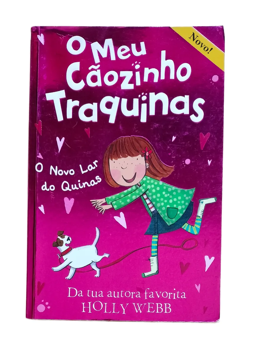 o meu caozinho traquinas holly webb capa Capa do livro O Meu Cãozinho Traquinas de Holly Webb.