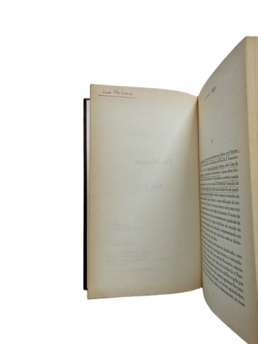 os maias i eca de queiros assinatura de posse Assinatura de posse do livro Os Maias I de Eça de Queirós.