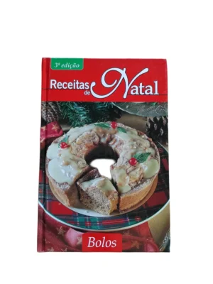 Capa do livro Receitas de Natal – Bolos.