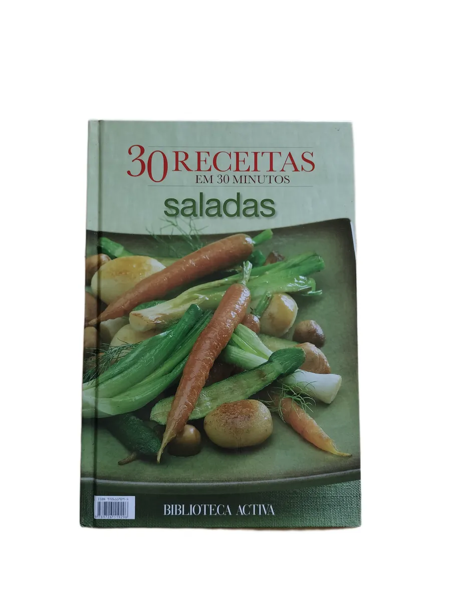 saladas 30 receitas em 30 minutos capa Capa do livro Saladas – 30 Receitas em 30 Minutos.