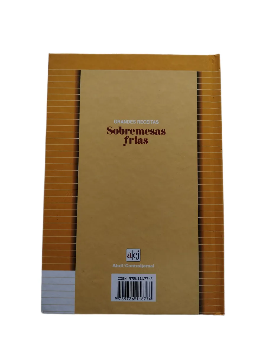 sobremesas frias biblioteca activa contracapa Contracapa do livro Sobremesas Frias da Biblioteca Activa.