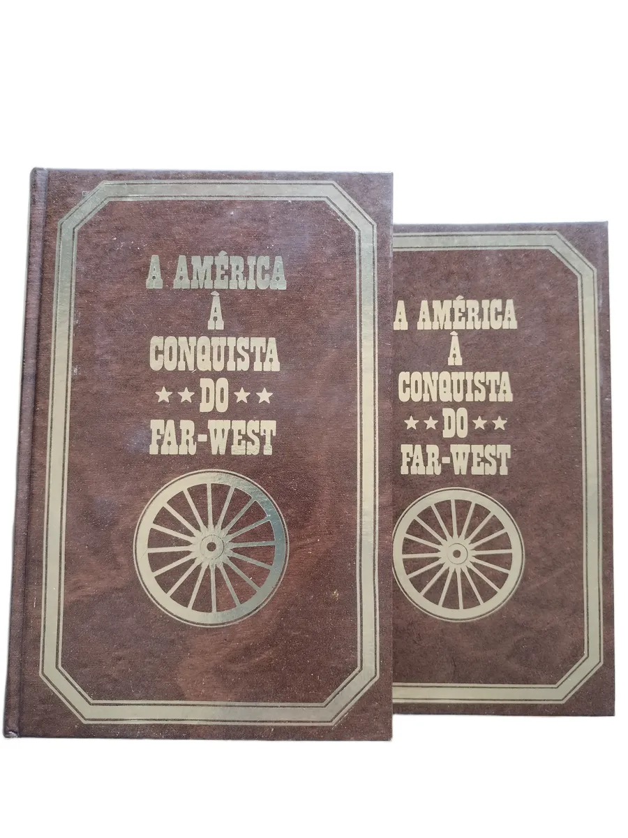 a america a conquista do far west i e ii capas Capas dos livros A América à Conquista do Far-West I e II de Paul Ulrich.