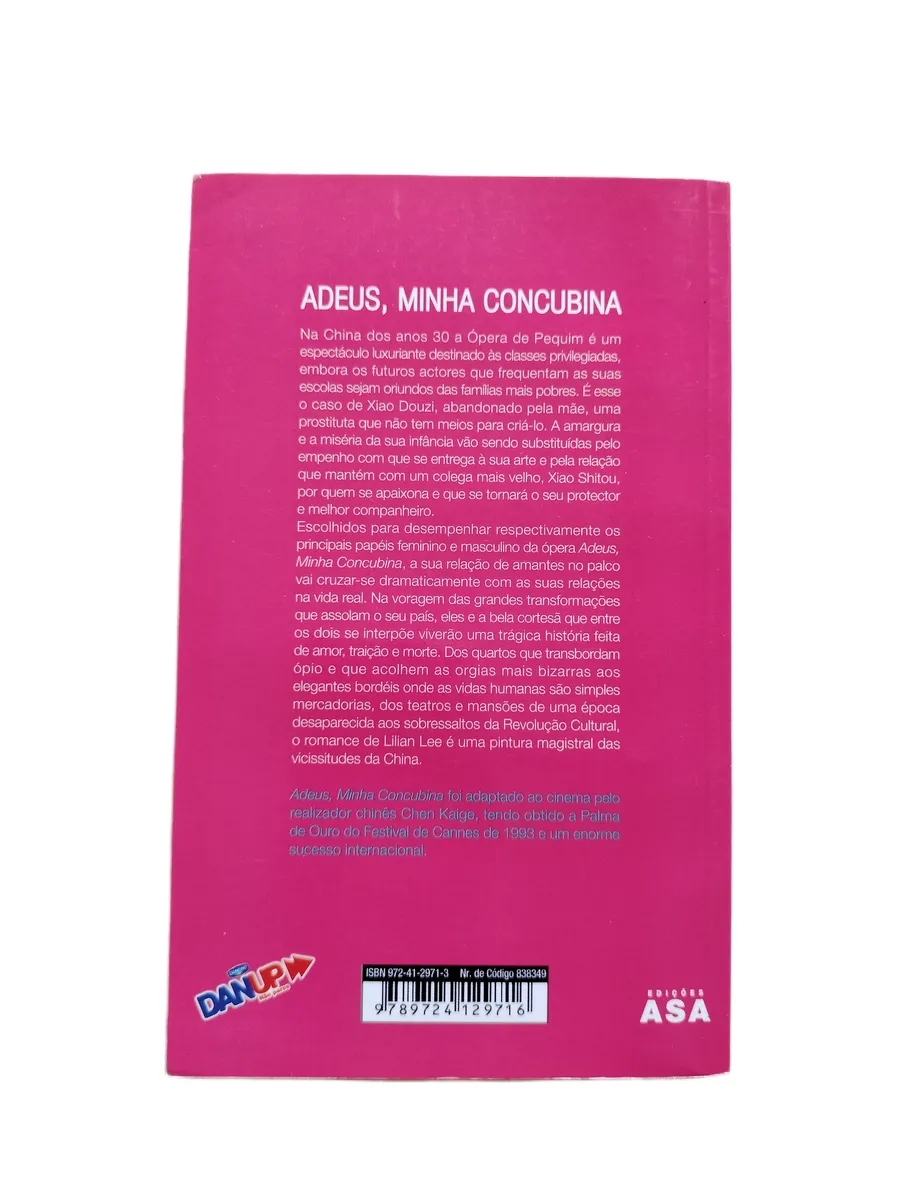 adeus minha concubina lilian lee contracapa Contracapa do livro Adeus, Minha Concubina de Lilian Lee.