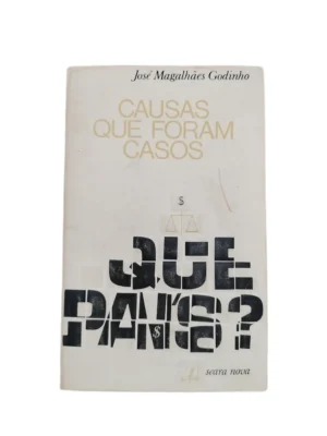 Capa do livro Causas que Foram Casos de José Magalhães Godinho.