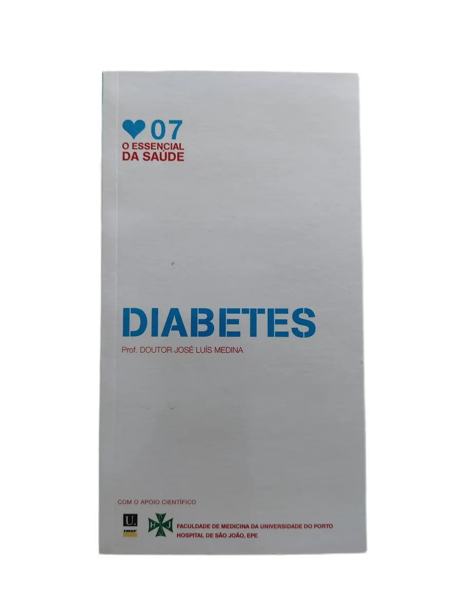 diabetes jose luis medina capa Capa do livro Diabetes de José Luís Medina.