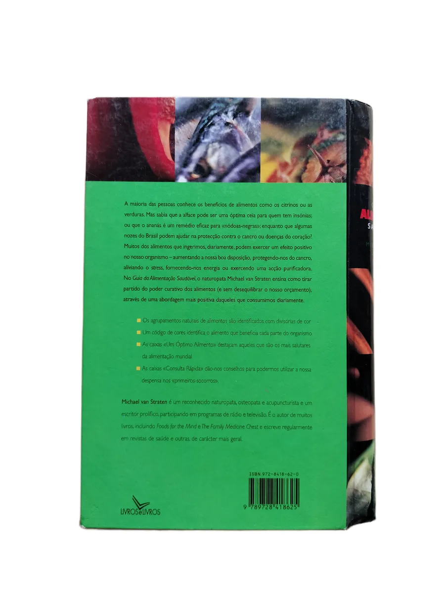 guia da alimentacao saudavel michael van straten contracapa Contracapa do livro Guia da Alimentação Saudável de Michael Van Straten.
