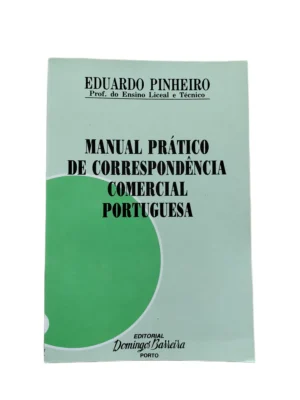 Capa do livro Manual Prático de Correspondência Comercial Portuguesa de Eduardo Pinheiro.