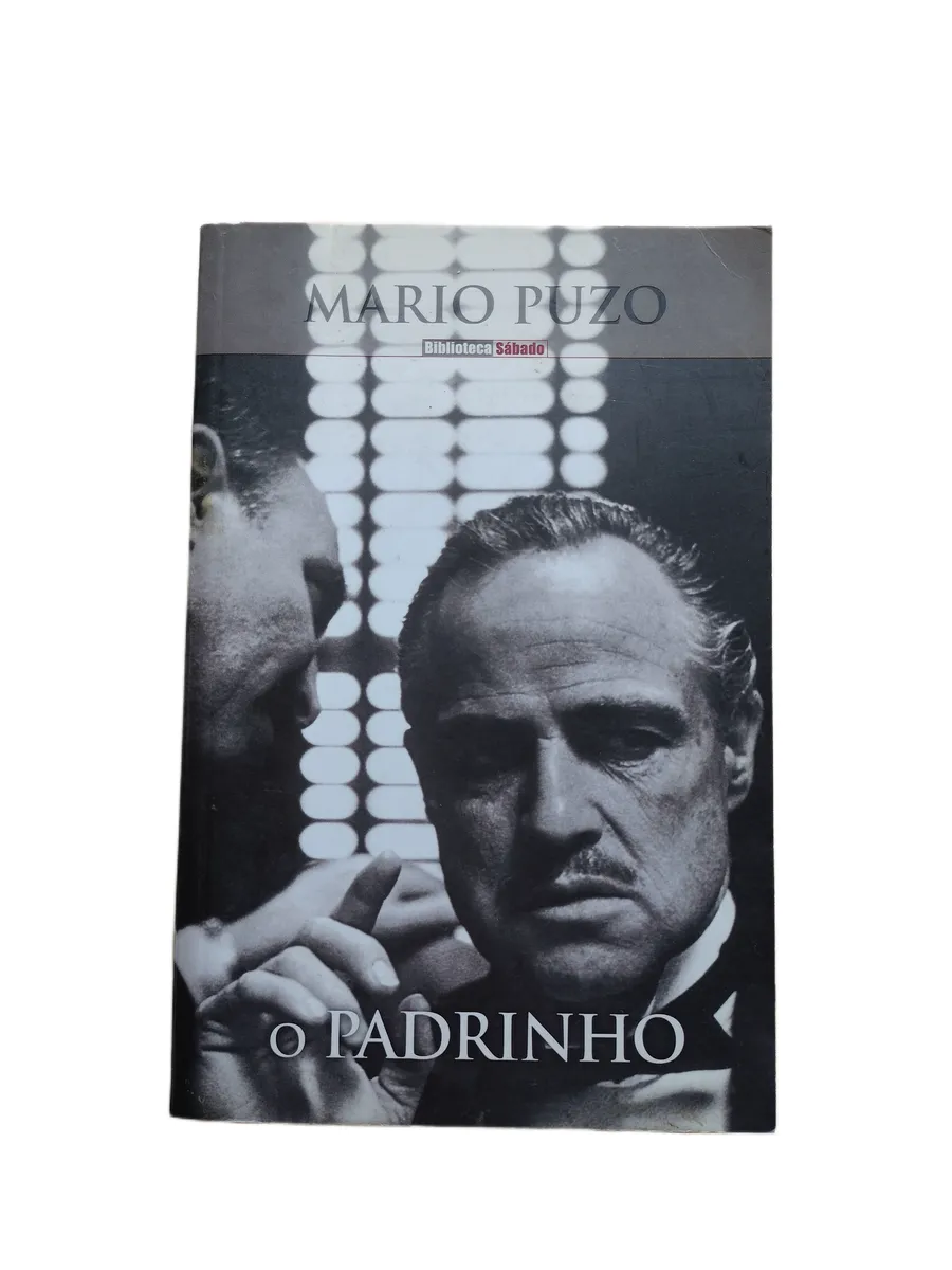 o padrinho mario puzo capa Capa do livro O Padrinho de Mario Puzo.