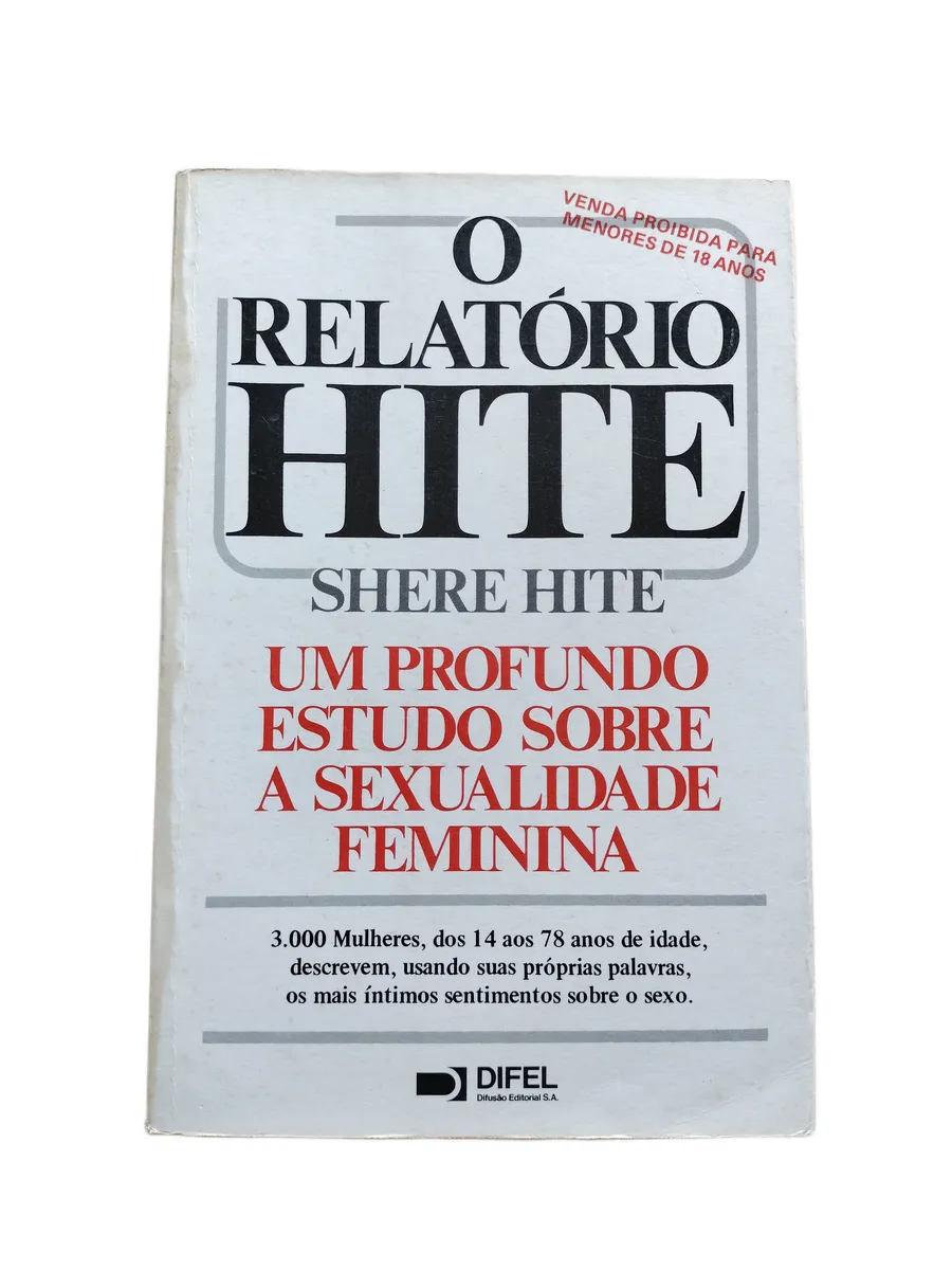 o relatorio hite shere hite capa Capa do livro O Relatório Hite de Shere Hite.