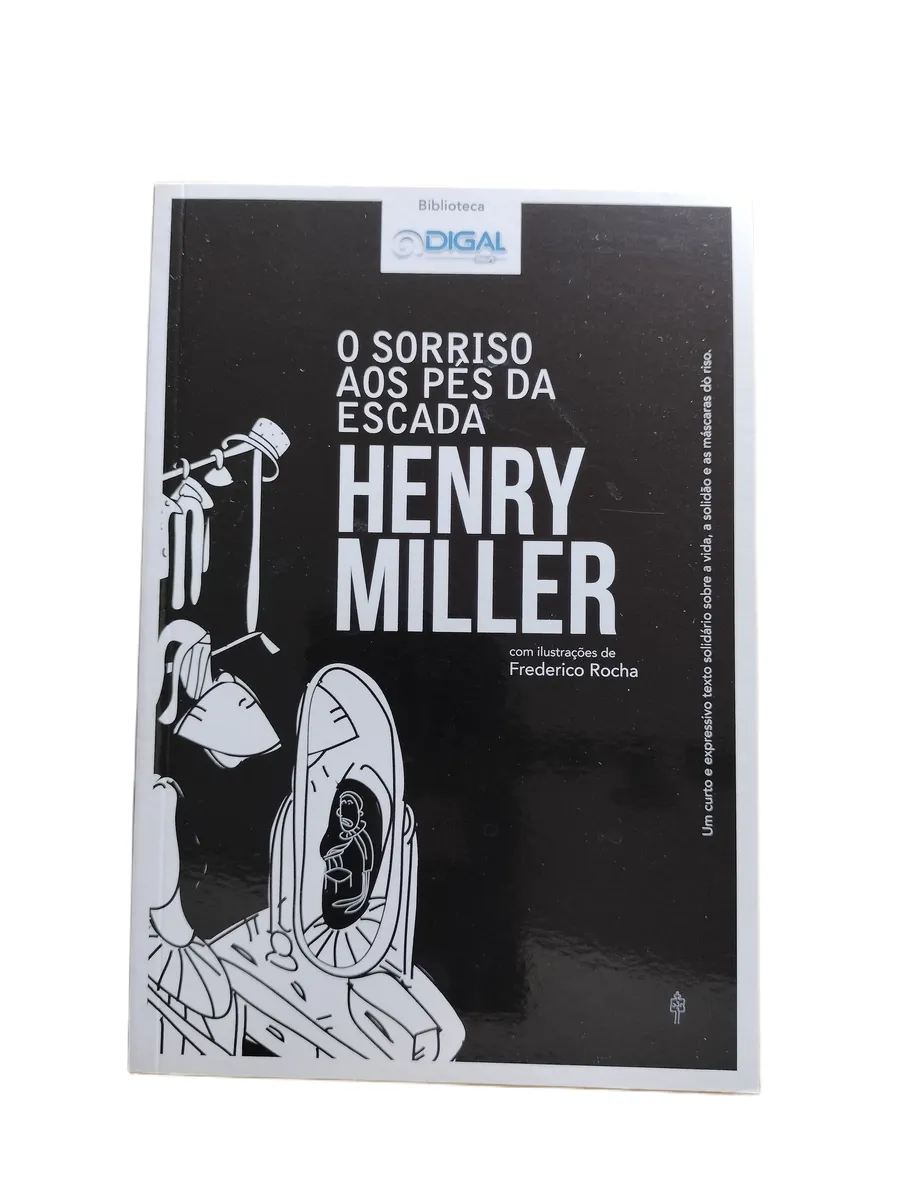 o sorriso aos pes da escada henry miller capa Capa do livro O Sorriso ao Pé da Escada de Henry Miller.