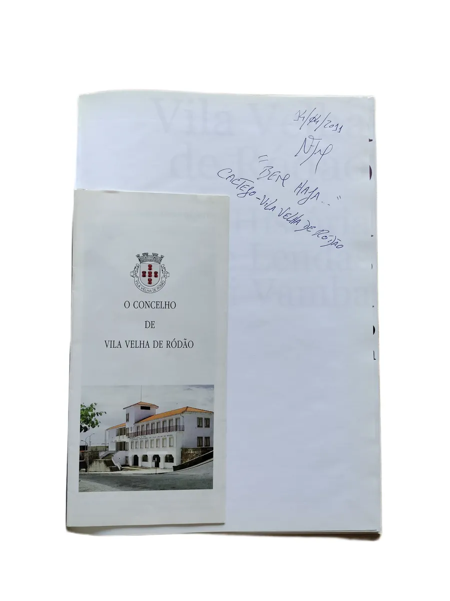 vila velha de rodao historia e lendas do rei vamba jose fortunato dedicatoria Dedicatória do livro Vila Velha de Ródão: História e Lendas do Rei Vamba de José Fortunato.