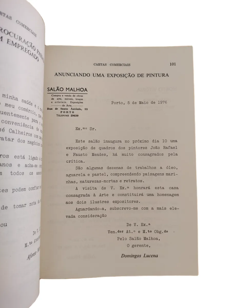 cartas comerciais em portugues jose vieira pagina 2 Página do livro Cartas Comerciais em Português de José Vieira.