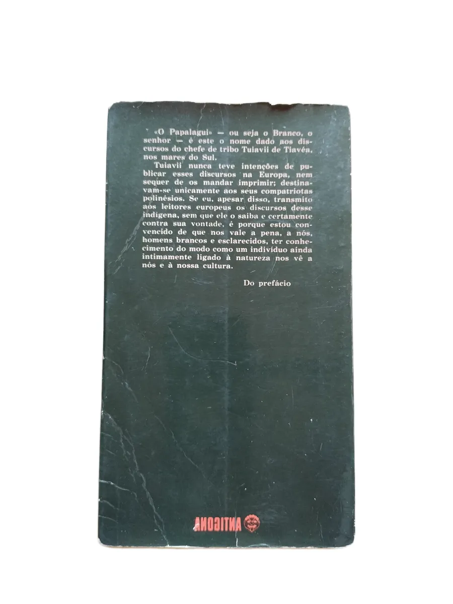 o papalagui erich scheurmann contracapa Contracapa do livro O Papalagui de Erich Scheurmann.